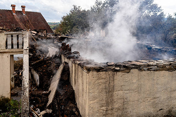 Professional Fire Damage Removal technician working in Florence, TX